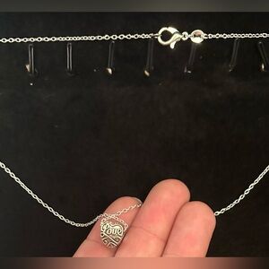 925 silver necklace with silver bead